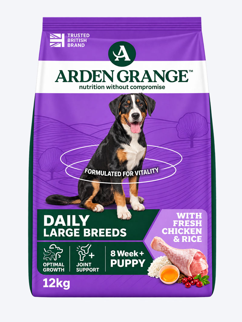 Arden Grange Large Breed Puppy Dog Food 12kg – Complete Nutrition for Growing Large Breed Puppies