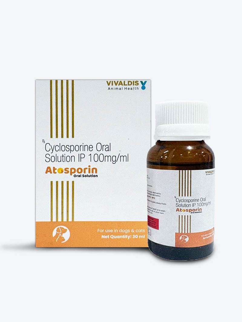 Atosporin Oral Solution 30ml for Dogs & Cats | Digestive Support | Petindiaonline.com