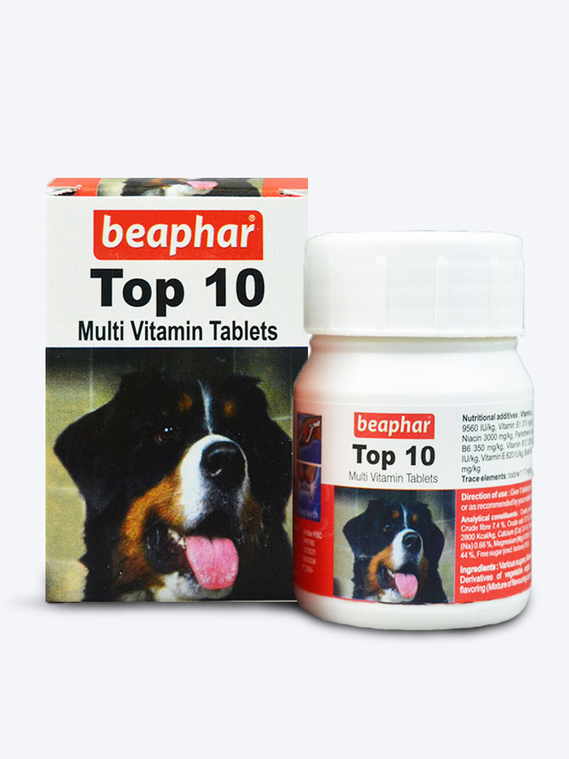Buy Beaphar Top 10 Multivitamin Tablets at a low price in online India on Petindiaonline