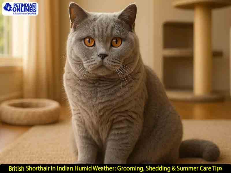 British Shorthair in Indian Humid Weather: Grooming, Shedding & Summer Care Tips