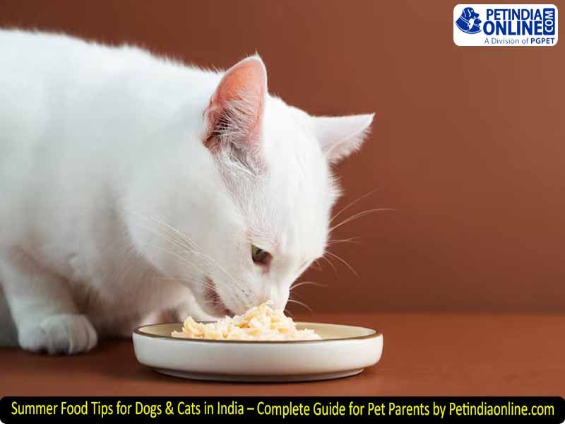 Summer Food Tips for Dogs & Cats in India – Complete Guide for Pet Parents by Petindiaonline.com