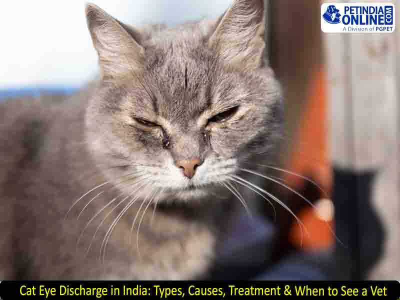 Cat Eye Discharge in India: Types, Causes, Treatment & When to See a Vet