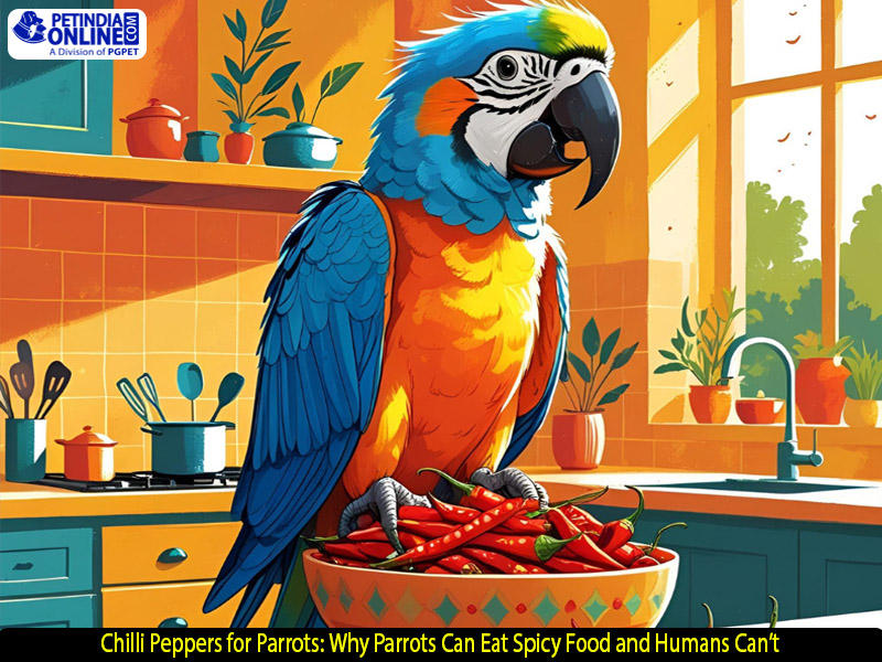 Chilli Peppers for Parrots: Why Parrots Can Eat Spicy Food and Humans Can’t