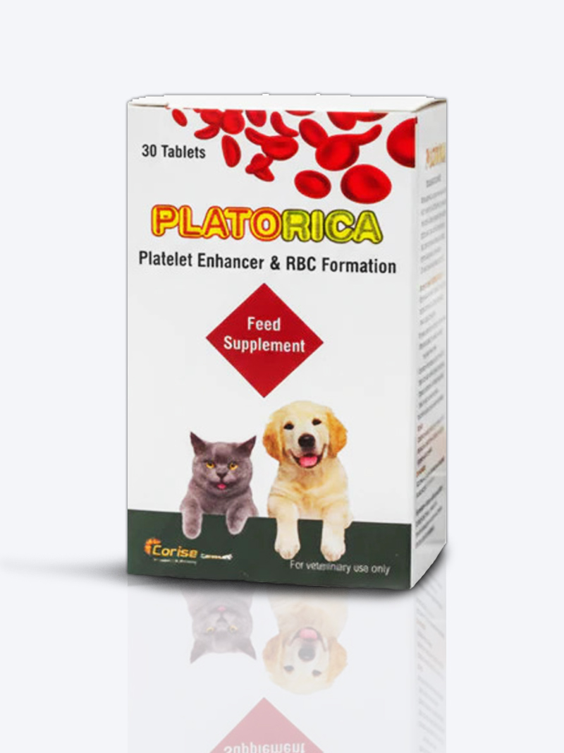 Corise Platorica Tablets for Dogs & Cats – Platelet Booster & Immunity Support 
