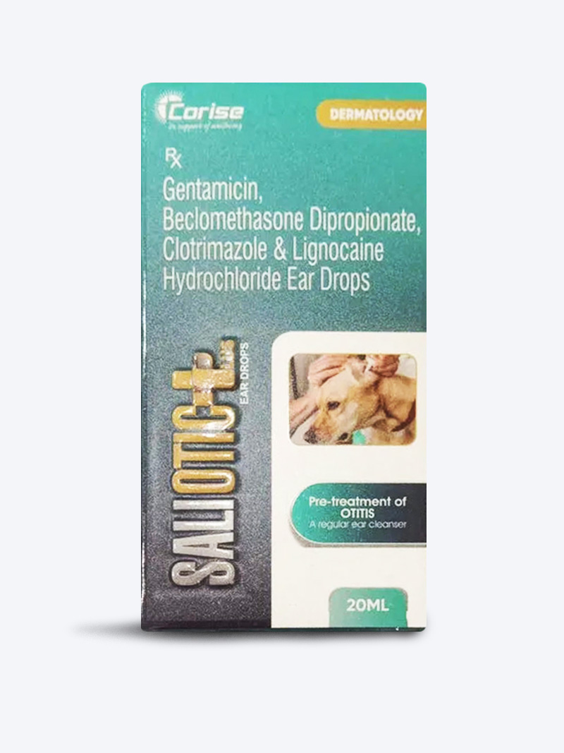 Corsie Saliotic Plus Ear Drops for Dogs 20ml | Ear Infection & Cleaning Solution