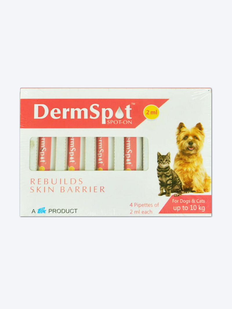 Dermspot Spot-On 2ml for Dogs Under 10kg | Skin Health Solution – Petindiaonline.com
