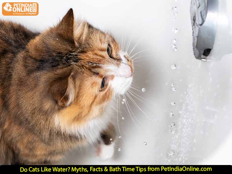 Do Cats Like Water? Myths, Facts & Bath Time Tips from PetIndiaOnline.com