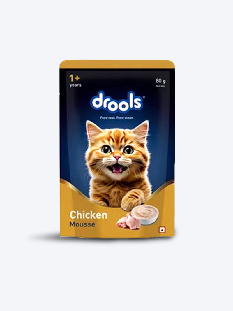Drools Chicken Mousse Cat Wet Food 80g (5+1 Pack) | Buy Online India - PetIndiaOnline