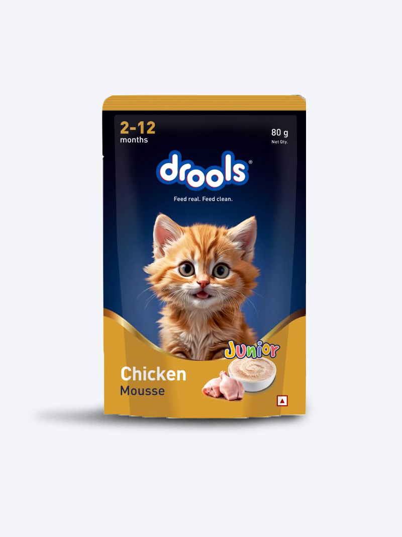 Drools Chicken Mousse Kitten Cat Wet Food 80g (5+1 Pack) | Buy Online India - PetIndiaOnline