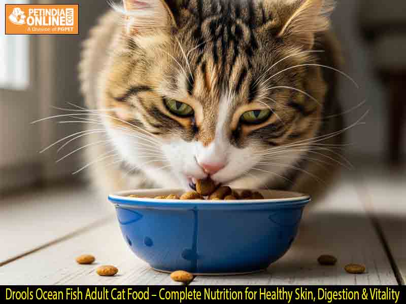 Drools Ocean Fish Adult Cat Food – Complete Nutrition for Healthy Skin, Digestion & Vitality
