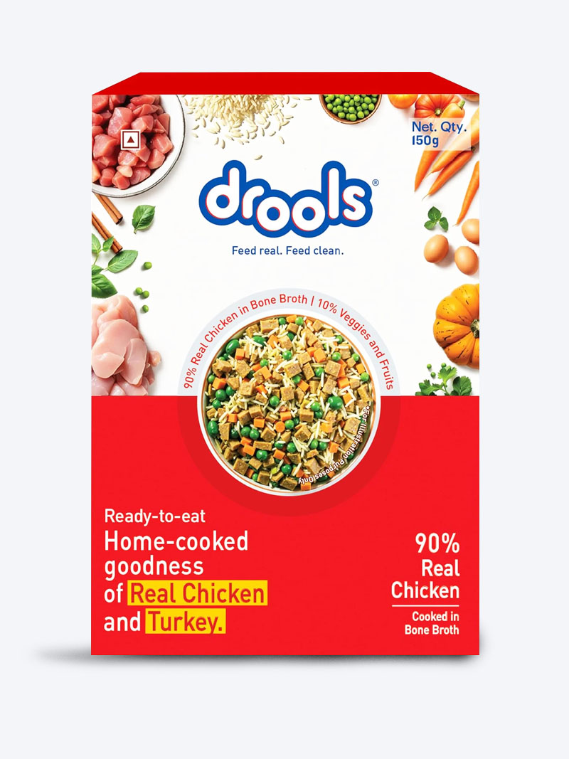 Drools Real Chicken & Turkey Wet Dog Food 150g | Nutritious Tetra Pack Meal
