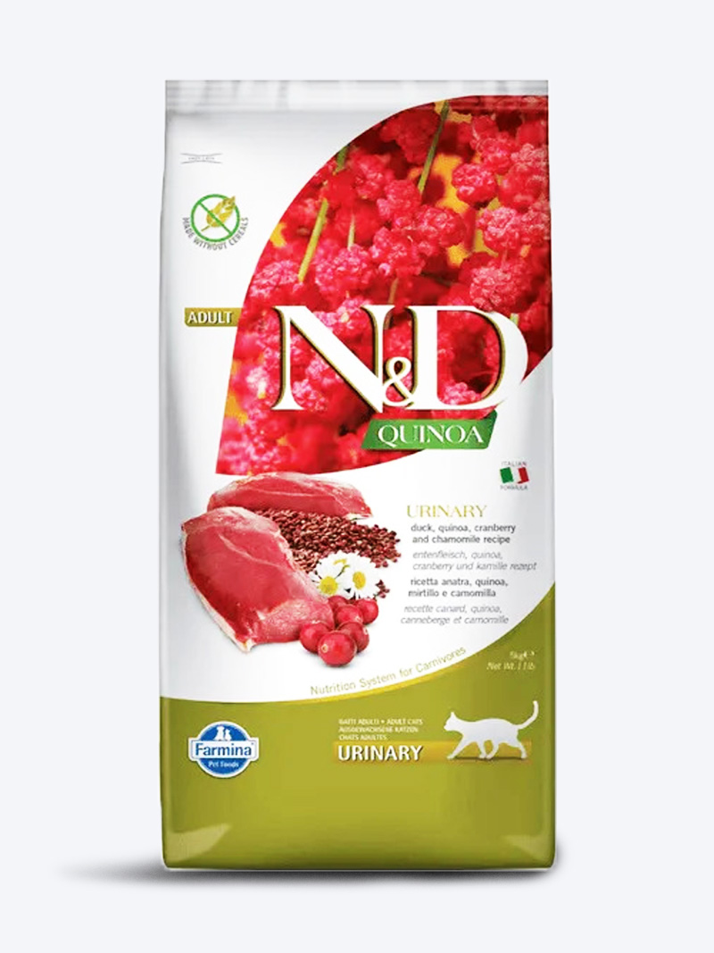 Farmina N&D Quinoa Duck Cranberry & Chamomile Urinary Cat Food 5 kg | Grain Free