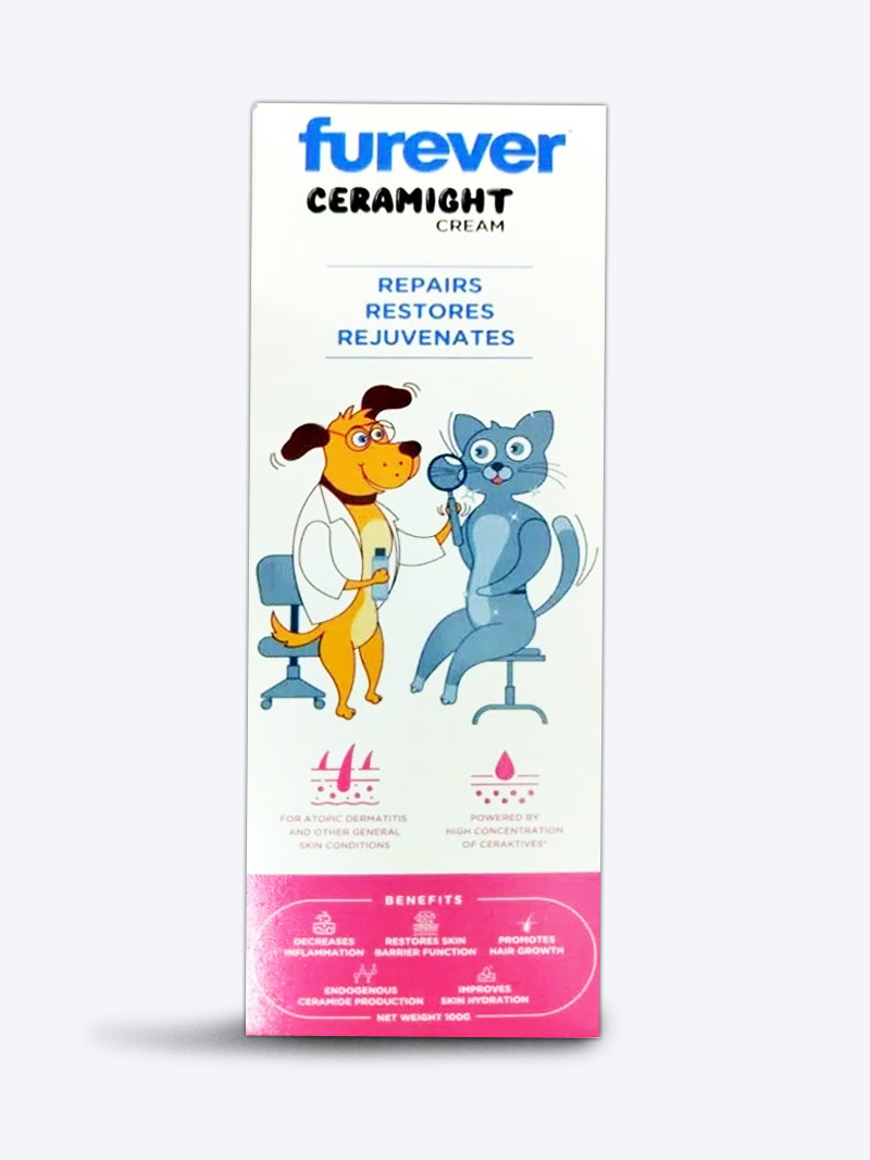 Buy Furever Ceramight Cream 100gm – Skin Repair & Moisturizing Cream for Pets | Petindiaonline.com