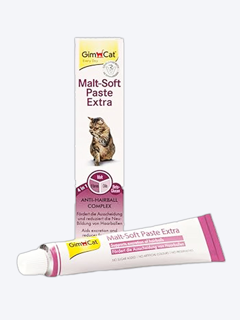 GimCat Malt-Soft Extra Anti-Hairball Paste for Cats 50g | Hairball Control Supplement
