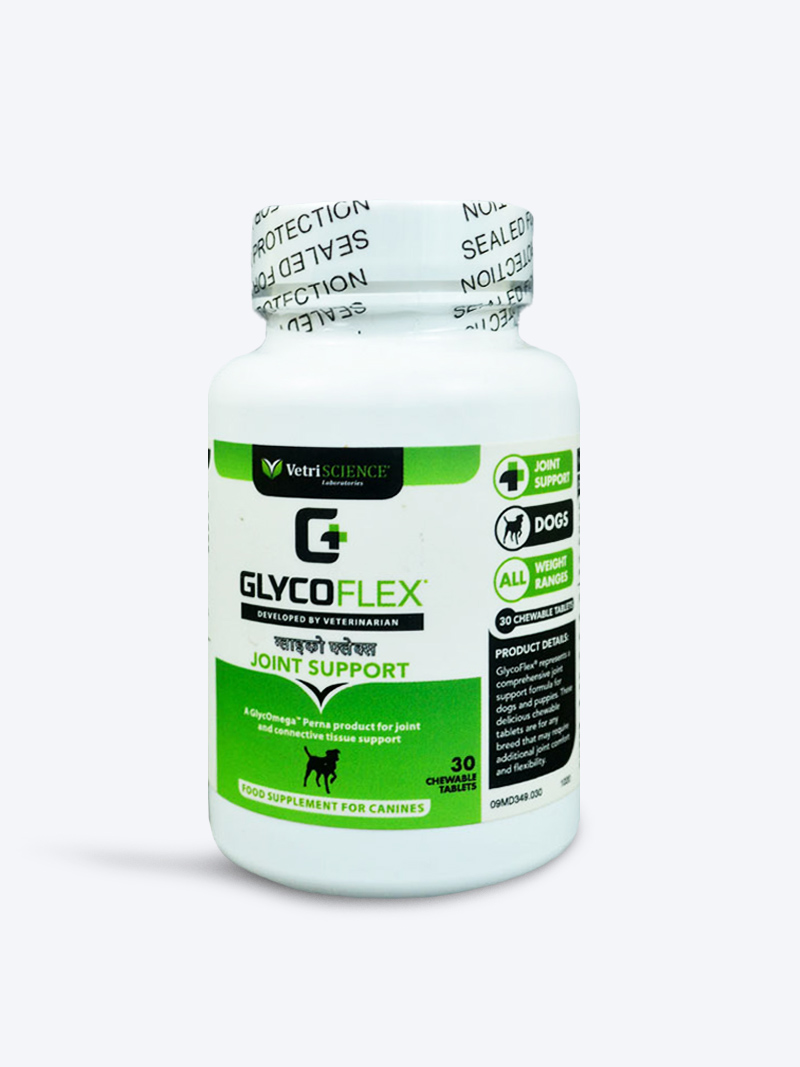 GlycoFlex Joint Support 30 Chewable Tablets | Mobility Care for Dogs – Petindiaonline.com