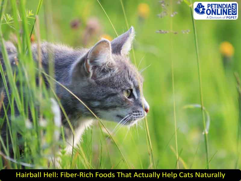 Hairball Hell: Fiber-Rich Foods That Actually Help Cats Naturally