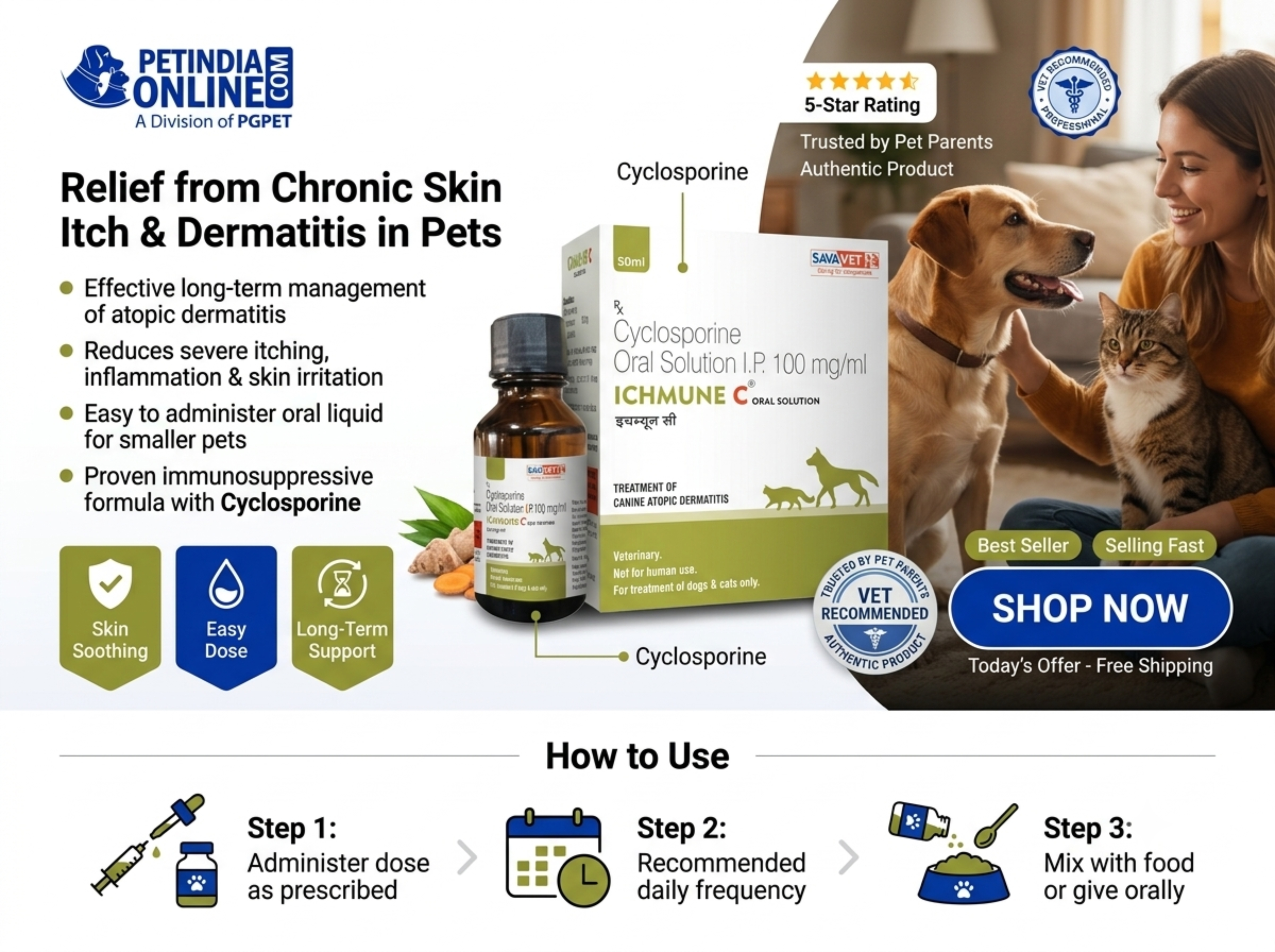 Ichmune C Suspension 50ml for Dogs & Cats: Uses, Benefits & Safety