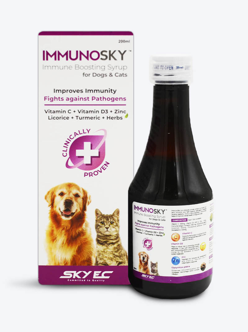 SKYEC ImmunoSky Syrup 200ml for Dogs & Cats – Petindiaonline.com