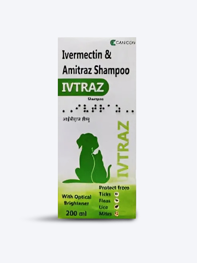 Ivtraz Shampoo for Dogs & Cats 200ml | Antifungal & Medicated Pet Shampoo