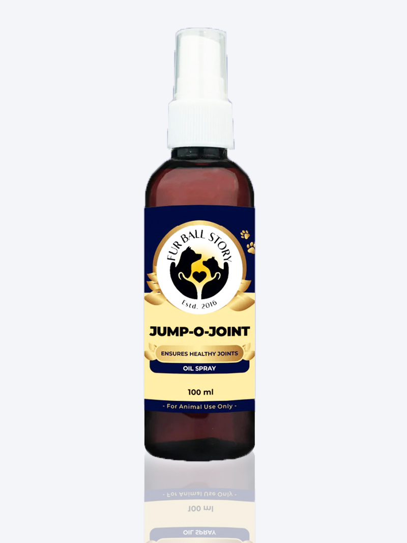 Fur Ball Story Jump-O-Joint Oil Spray 100ml | Joint Pain Relief for Pets