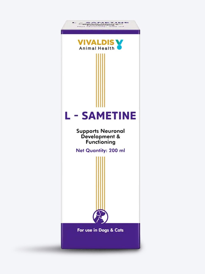 Vivaldis L-Sametine Syrup 200ml – Neurological and Cognitive Support for Dogs and Cats
