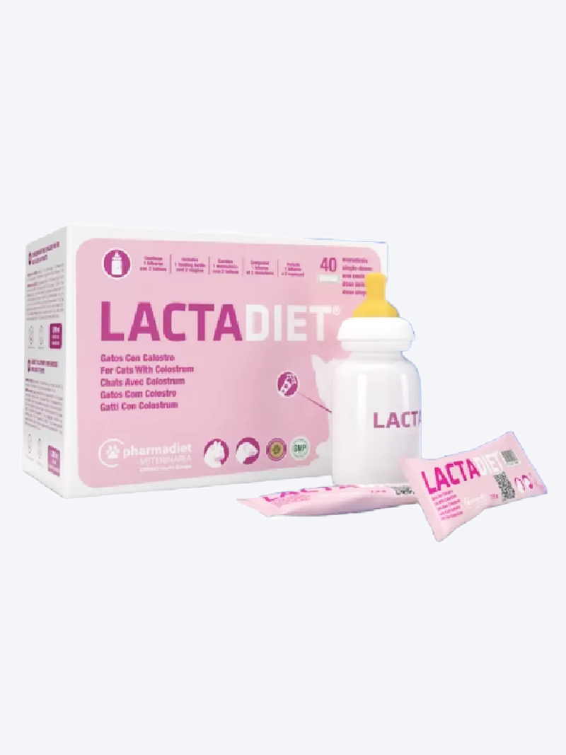 Lactadiet Cats with Colostrum – Milk Replacer (40 Sachets) | Petindiaonline.com