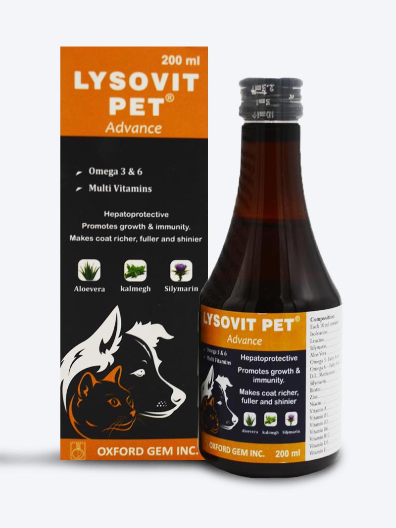 Buy Lysovit Pet Advance Syrup 200ml for Dogs & Cats | Petindiaonline.com
