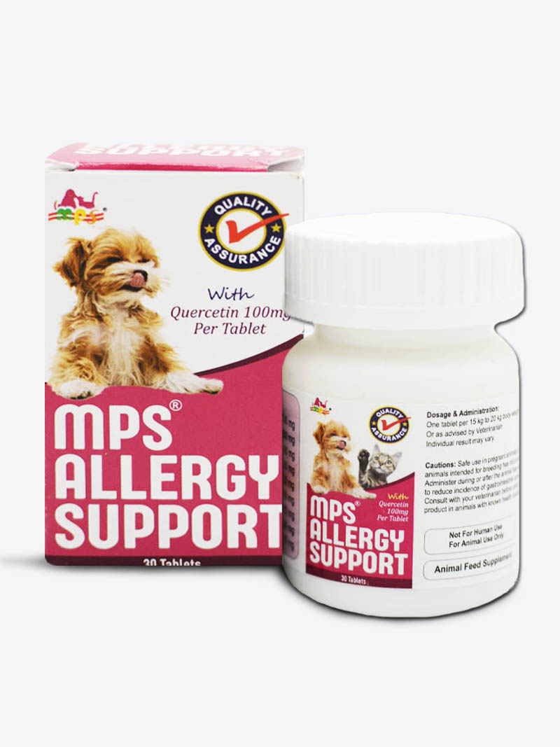 MPS Allergy Support 100mg – 30 Tablets for Dogs and Cats