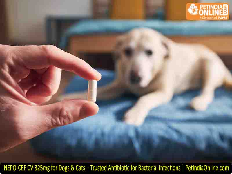 NEPO-CEF CV 325mg for Dogs & Cats – Trusted Antibiotic for Bacterial Infections | PetIndiaOnline.com