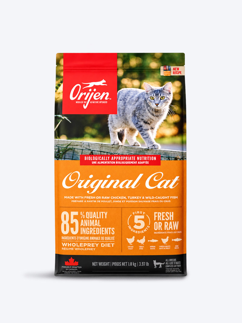 Orijen Original Cat & Kitten Dry Food 1.8kg | All Breeds & Ages
