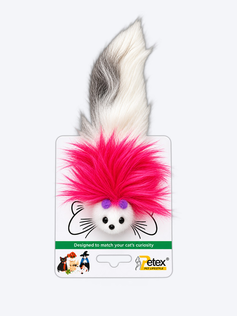 PETEX Feather Tail Mouse Toy for Cats | PetIndiaOnline