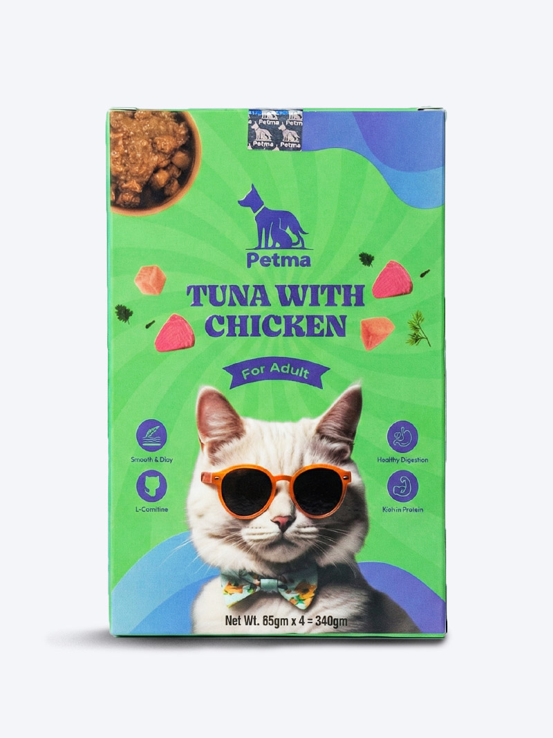 Petma Tuna with Chicken Adult Wet Cat Food 340g (85g x4) | Premium Gravy Meal
