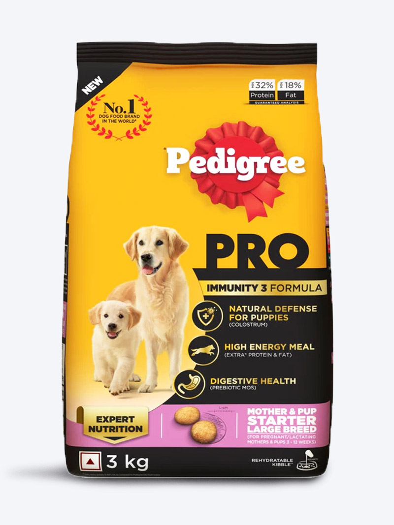 Pedigree Pro Mother & Pup Dog Food 3kg | Expert Nutrition for Growth & Lactation