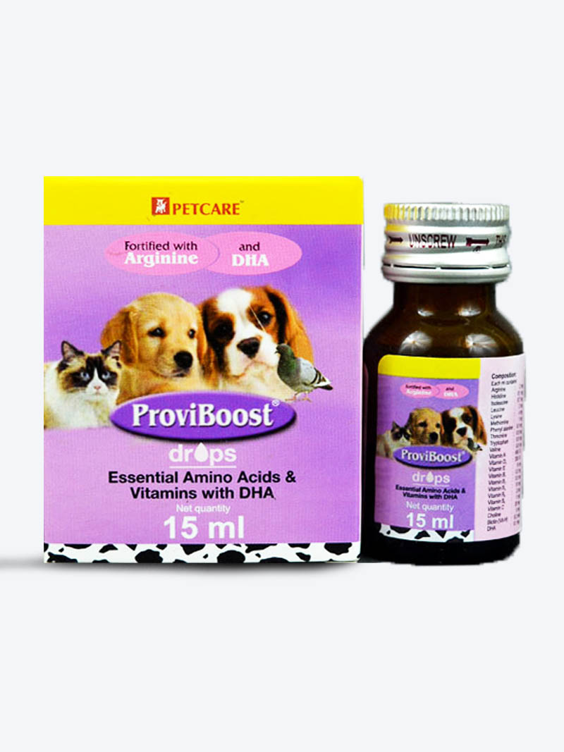 Pet Care ProviBoost Drops for Dogs & Cats 15ml (Pack of 2) – Energy & Immunity Booster