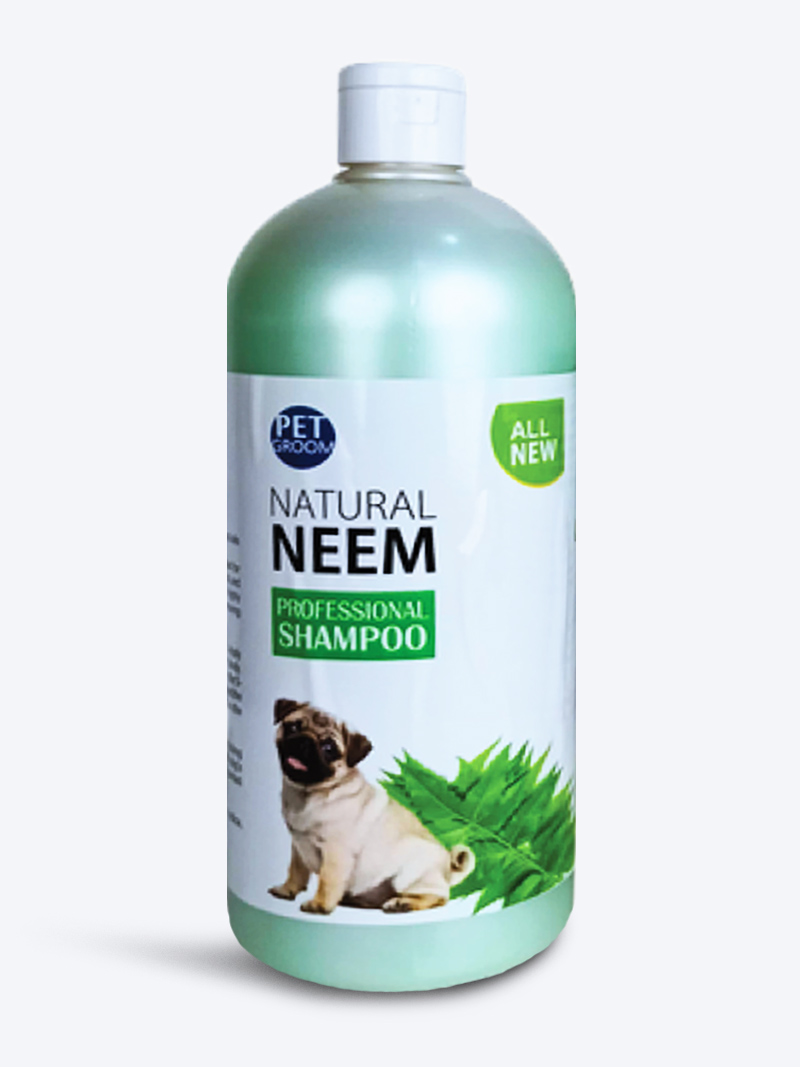 Pet Groom Natural Neem Classic Shampoo 1000ml | Anti-Tick & Skin Care for Dogs & Cats