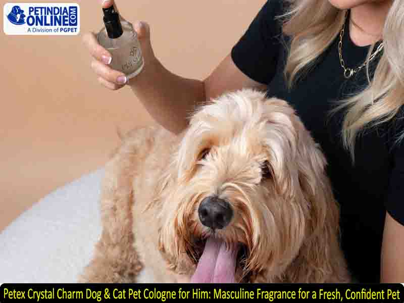 Petex Crystal Charm Dog & Cat Pet Cologne for Him: Masculine Fragrance for a Fresh, Confident Pet