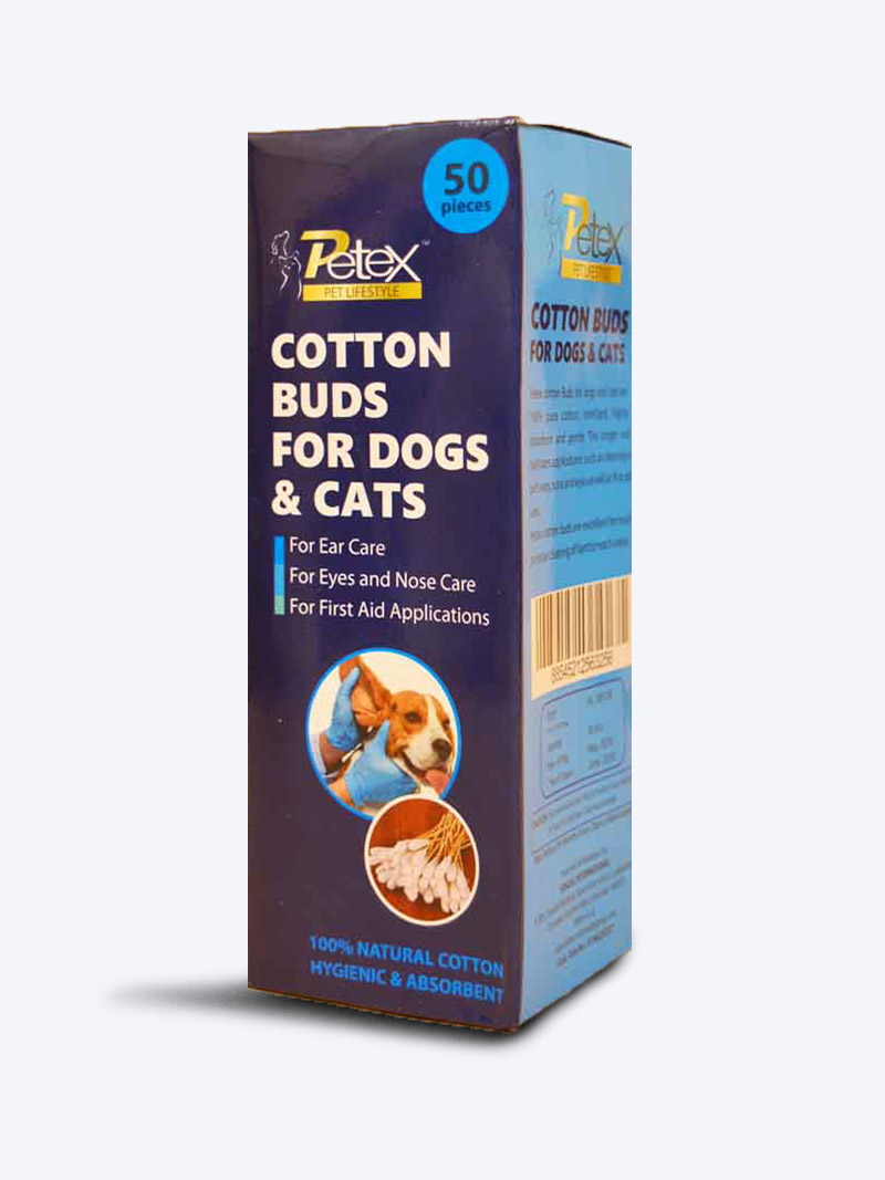 Buy Petex Ear Buds for Dogs & Cats (50 Pieces) Online – Petindiaonline.com
