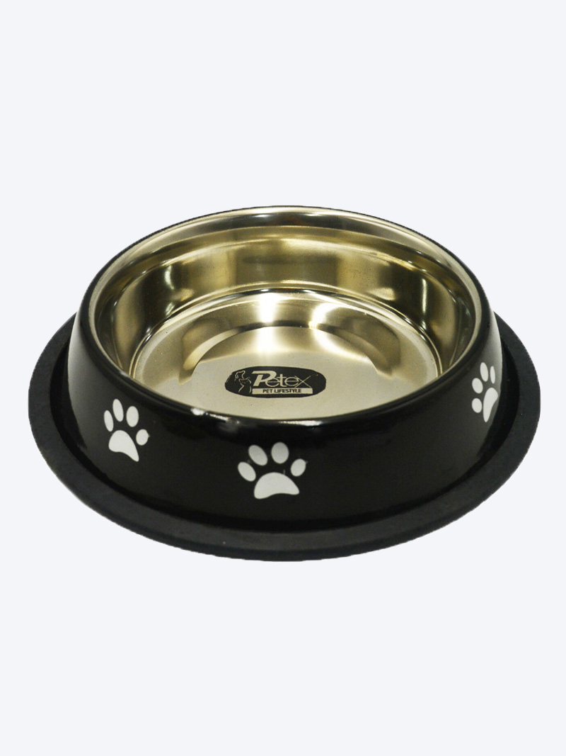 Buy Petex Paw Print Steel Bowl Small at a low price in online India on Petindiaonline