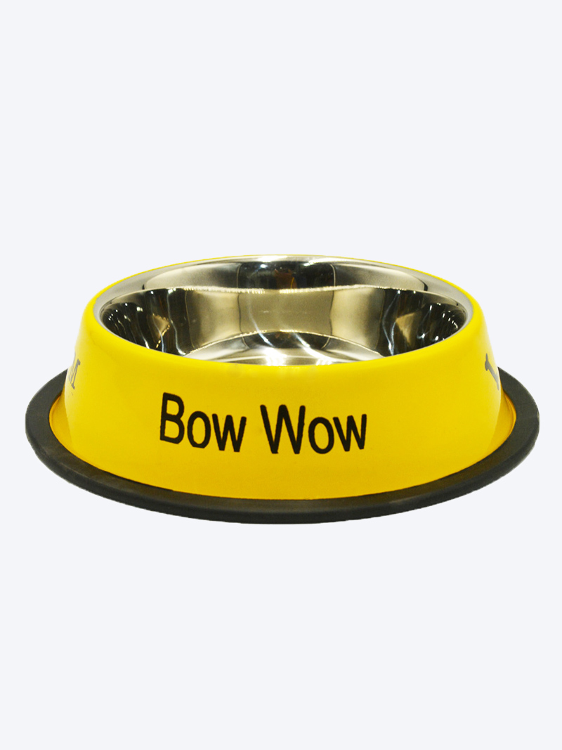 Buy Petex Yellow Steel Cutie Bowl For Dogs and Cats at a low price in online India on Petindiaonline