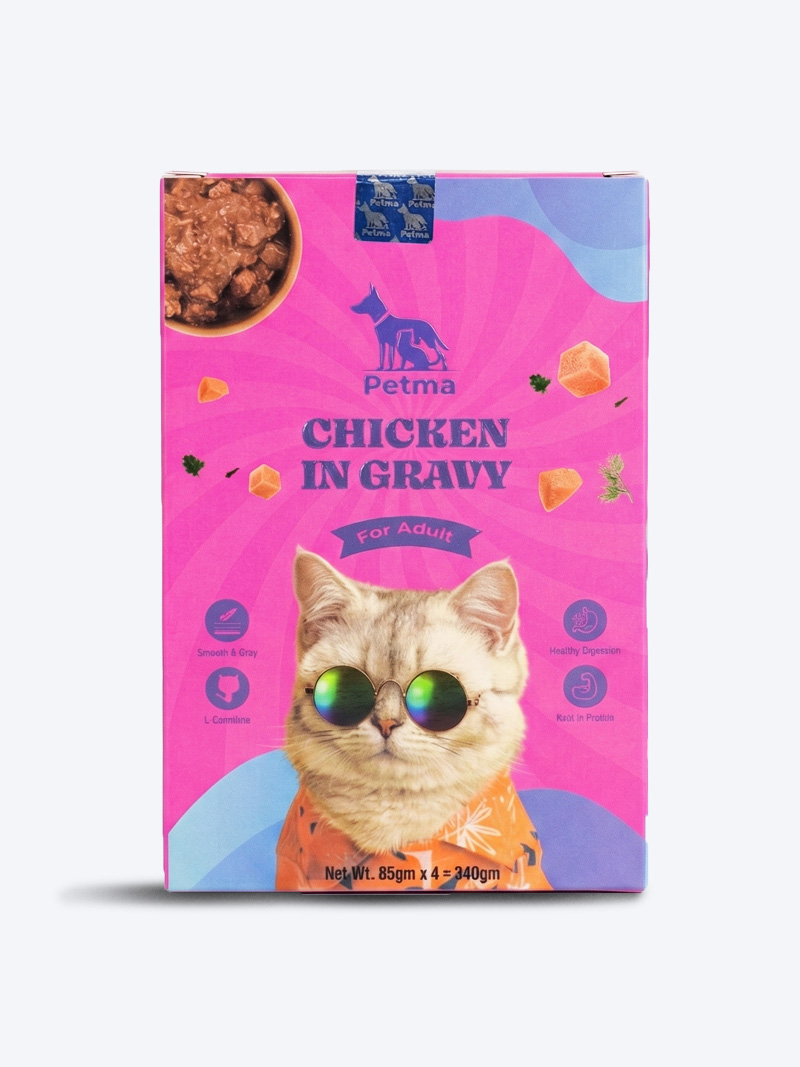 Petma Chicken in Gravy Adult Cat Wet Food – High Protein Healthy Cat Food | Buy Online India