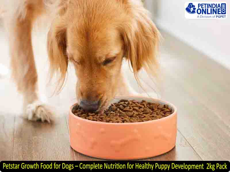 Petstar Growth Food for Dogs – Complete Nutrition for Healthy Puppy Development (2kg Pack)