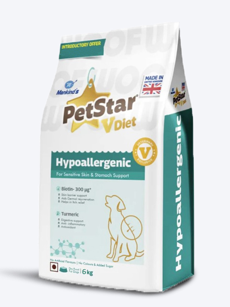 Petstar Hypoallergenic Dog Food 6kg | Sensitive Skin & Digestion Support – Petindiaonline.com