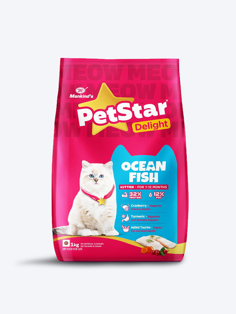 Petstar Kitten Ocean Fish Dry Food | Healthy Growth & Strong Immunity