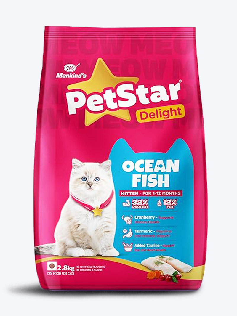 Petstar Kitten Ocean Fish Dry Food | Healthy Growth & Strong Immunity