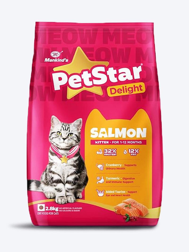 PetStar Kitten Salmon Dry Food 2.8 Kg | Healthy Growth Nutrition for Kittens