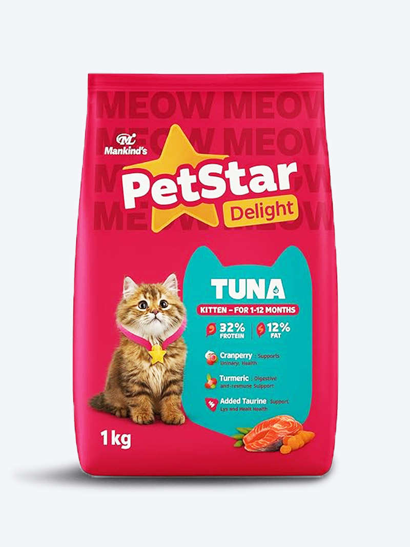 Petstar Kitten Tuna Dry Food | Complete Nutrition for Healthy Growth