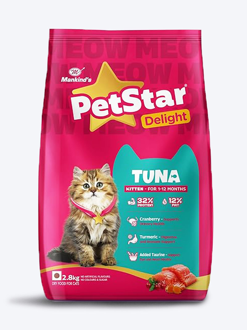 Petstar Kitten Tuna Dry Food | Complete Nutrition for Healthy Growth