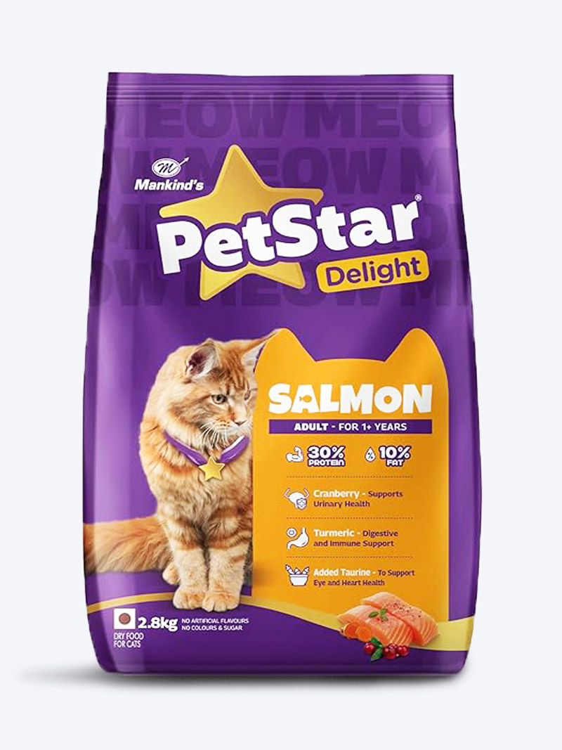 Petstar Salmon Adult Cat Dry Food | Complete Nutrition for Adult Cats