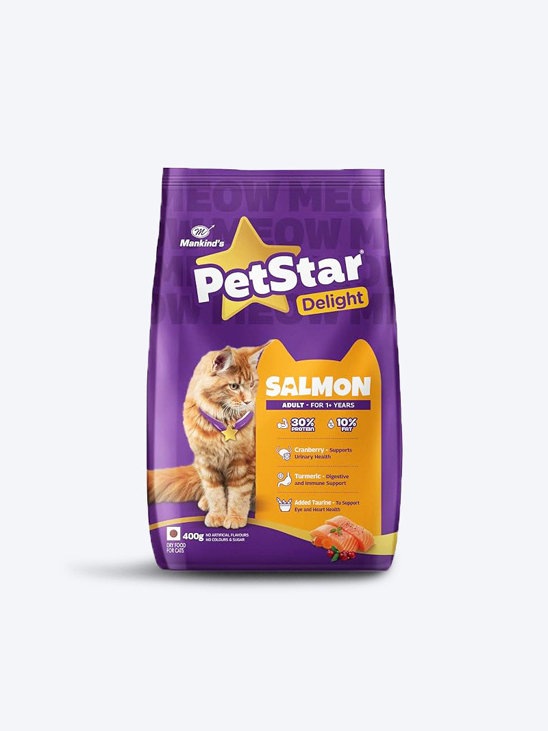 Petstar Salmon Adult Cat Dry Food | Complete Nutrition for Adult Cats