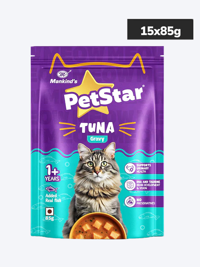 Petstar Tuna Gravy Adult Cat Wet Food 85gm | Petindiaonline